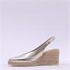 Unisa Decia Pointed Slingback Espadrille - Gold Leather